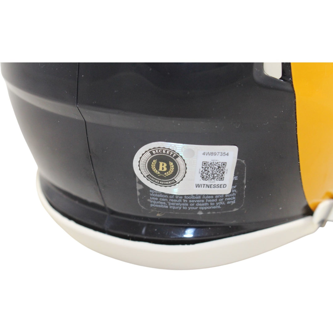 Torry Holt Autographed Los Angeles Rams TB Mini Helmet Beckett Witness 56896