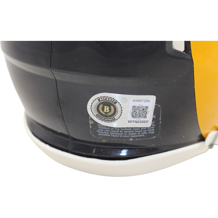 Torry Holt Autographed Los Angeles Rams TB Mini Helmet Beckett Witness 56896