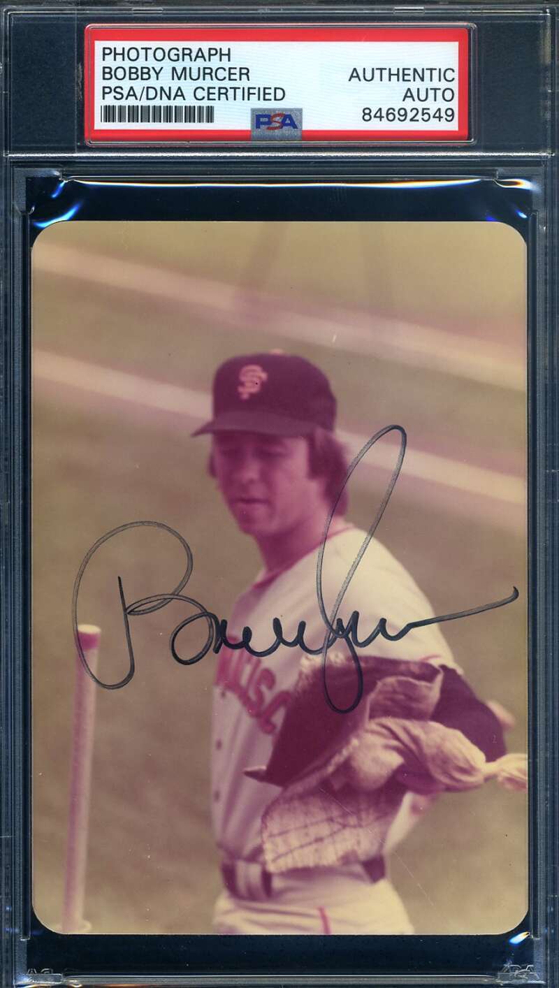 Bobby Murcer PSA DNA Signed Original 70`s Photo San Francisco Giants Autograph