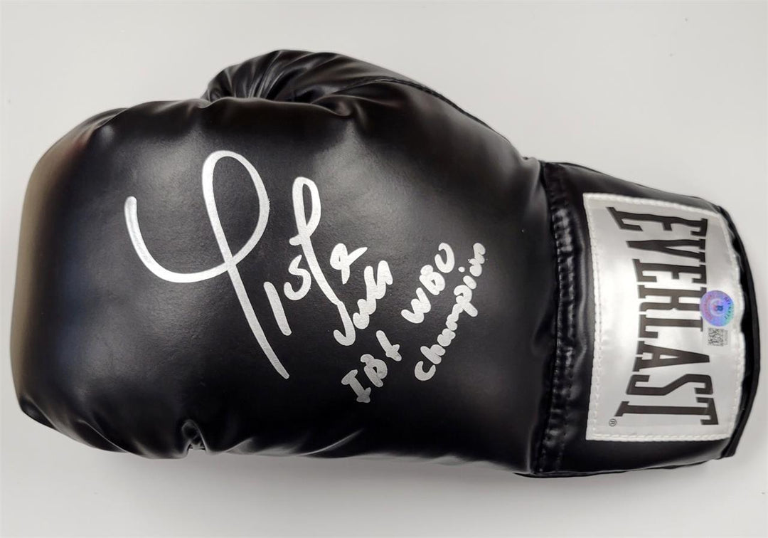 Yokasta Valle signed "IBF WBO Champion" Boxing Glove autograph ~ Beckett BAS