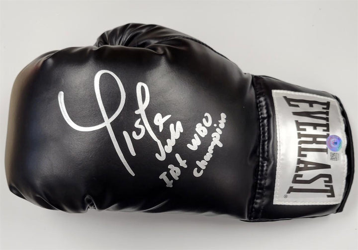 Yokasta Valle signed "IBF WBO Champion" Boxing Glove autograph ~ Beckett BAS