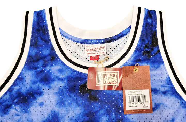Magic Penny Hardaway Auto Blue Mitchell Ness Galaxy 94 Swingman Jersey L PSA/DNA