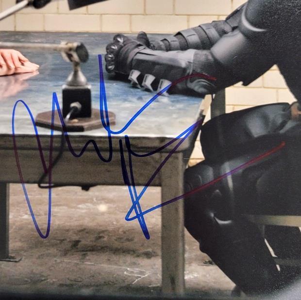 Christian Bale signed Dark Knight 11x14 photo autograph ~ Beckett BAS Holo