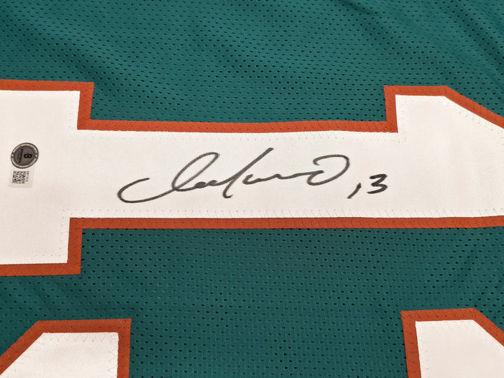 Miami Dolphins Dan Marino Signed Teal Jersey Beckett Witness