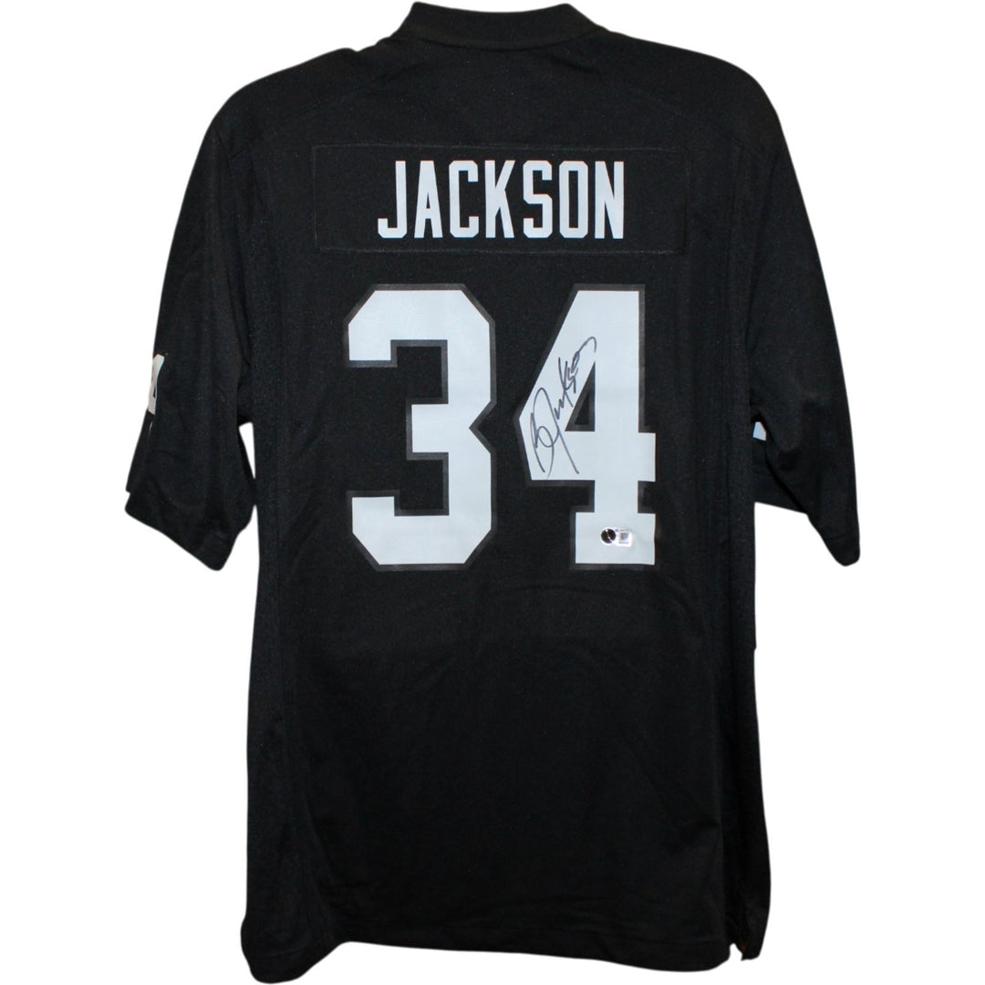 Bo Jackson Signed Las Vegas Raiders Authentic Nike Jersey Black Size L BAS 58818
