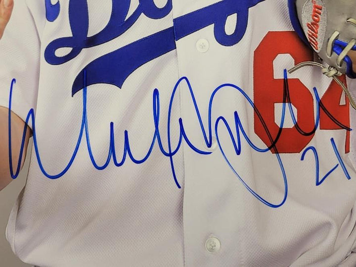 Walker Buehler signed 11x14 photo Dodgers ~ Beckett BAS Rookie Graph