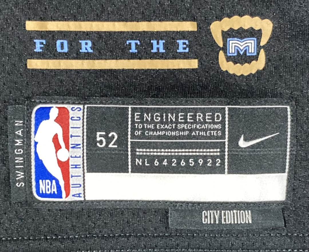 Ja Morant Signed Memphis Grizzlies Black Nike Swingman Jersey BAS