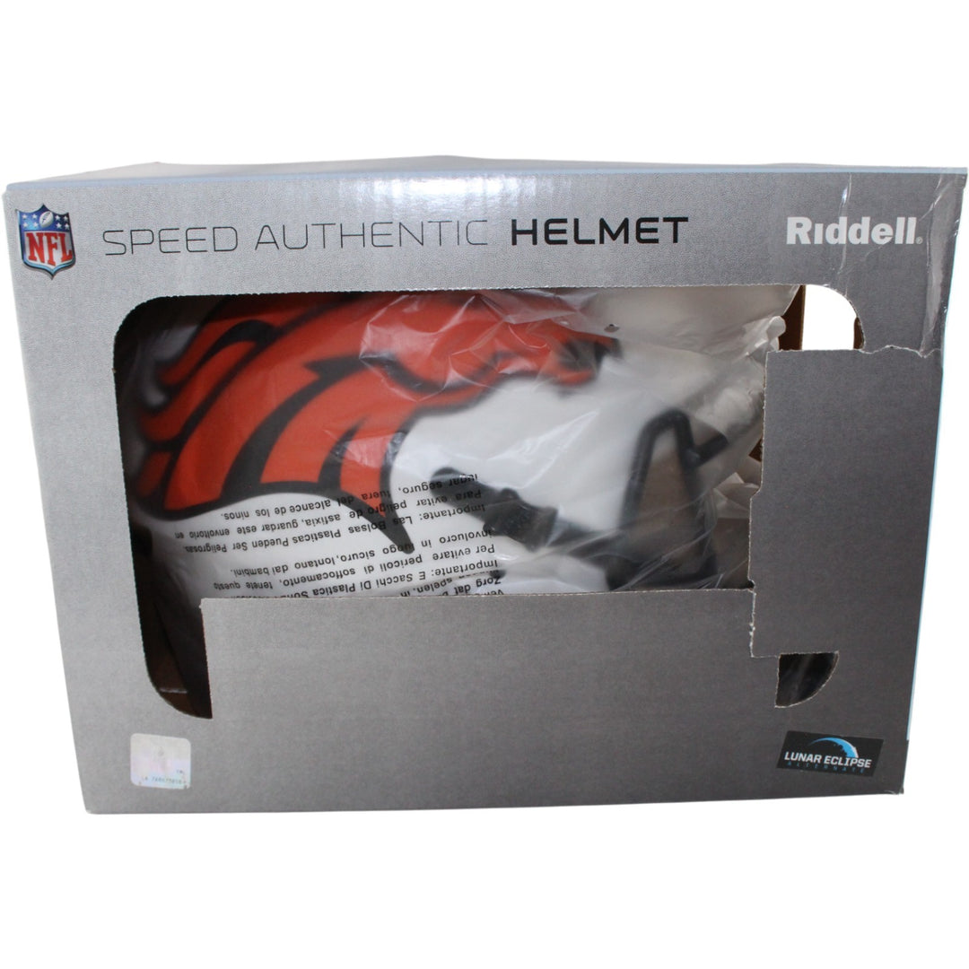 Von Miller Autographed Denver Broncos Authentic Lunar Helmet Beckett WIT 54729