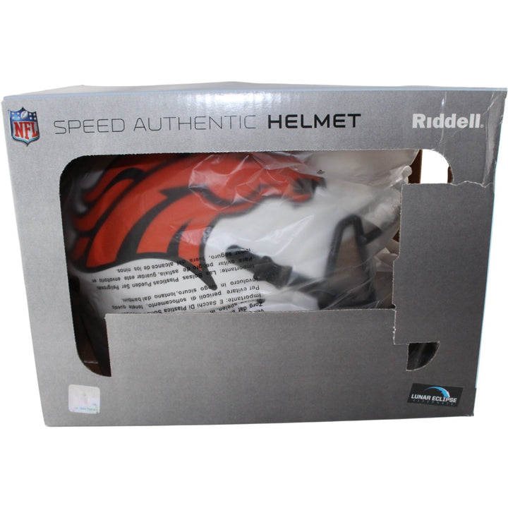 Von Miller Autographed Denver Broncos Authentic Lunar Helmet Beckett WIT 54729