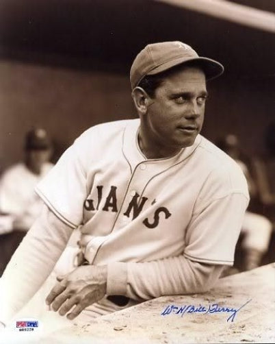 Bill Terry Signed Psa/dna Certed 8x10 Photo Autograph