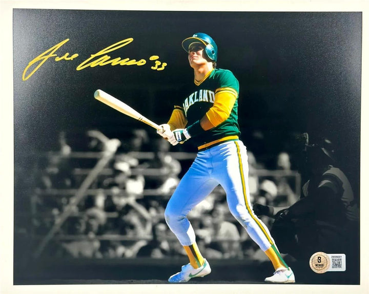 Jose Canseco signed Oakland A's 8x10 photo autograph ~ Beckett BAS Witness