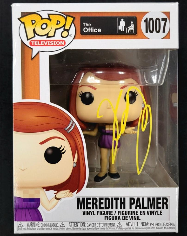 Kate Flannery signed Meredith Funko Pop! 1007 Office autograph (B)~ Beckett BAS