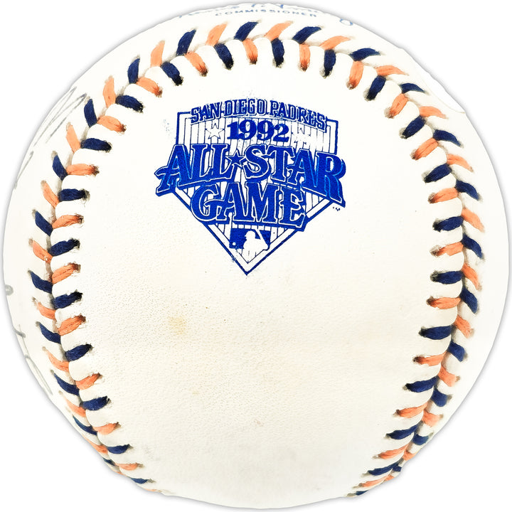 1992 MLB ASG Umpires Signed 1992 ASG Logo MLB Baseball 5 Sigs Doug Harvey JSA