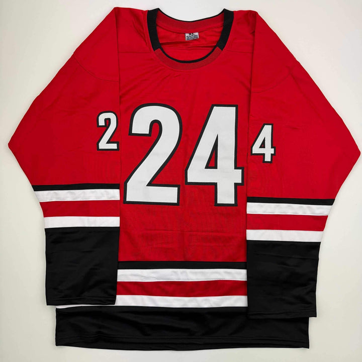 Autographed/Signed Seth Jarvis Carolina Red Hockey Jersey Beckett BAS COA