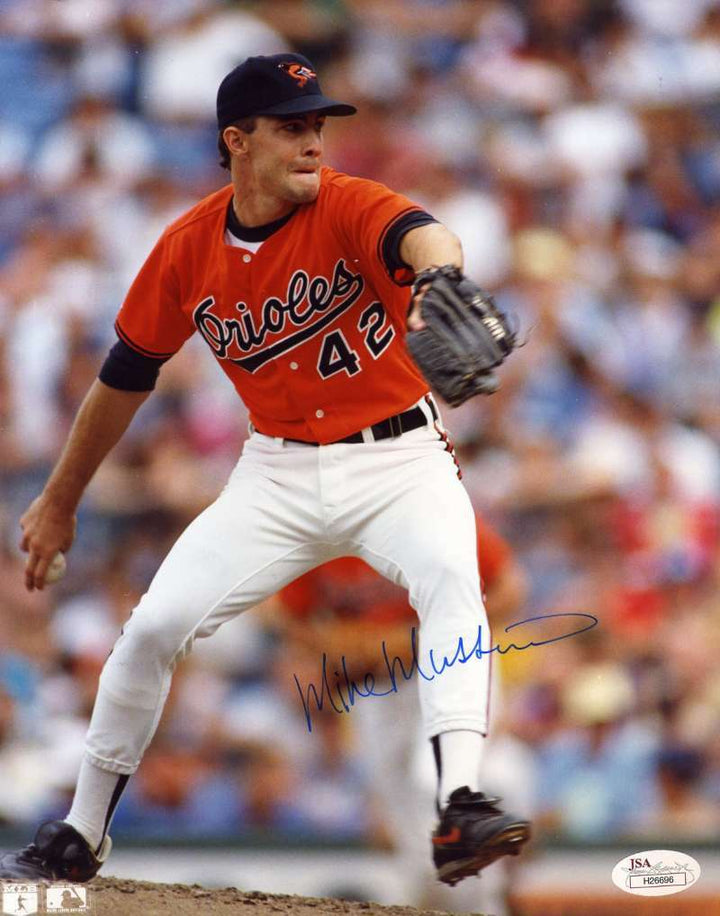 Mike Mussina Jsa Coa Autograph 8x10 Photo  Hand Signed Authentic