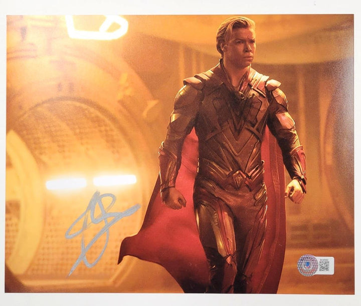 Will Poulter signed Marvel Guardians 8x10 photo autograph ~ Beckett BAS (C)