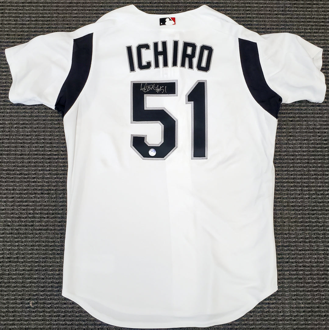Mariners Ichiro Suzuki Auto White Majestic 2003 All-Star Game Jersey Size XL 51