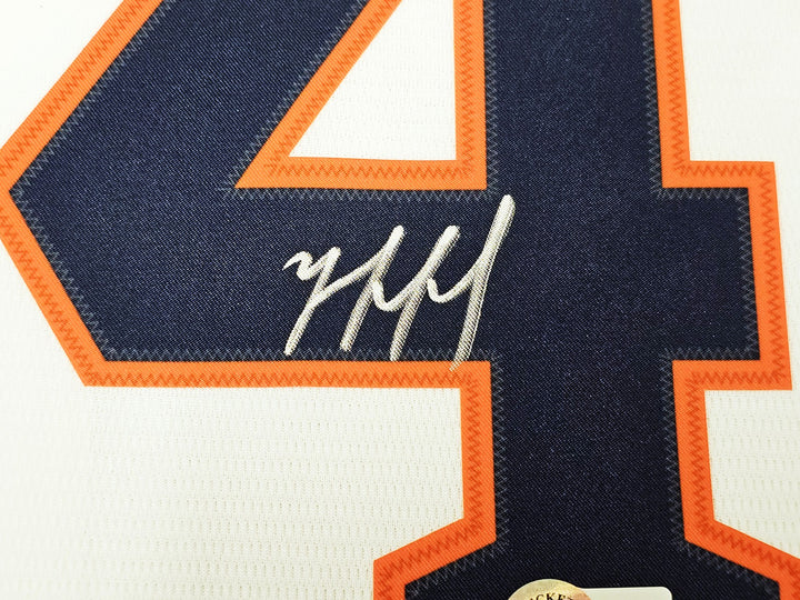 Houston Astros Yordan Alvarez Signed White Nike Jersey Size XL Beckett Wit