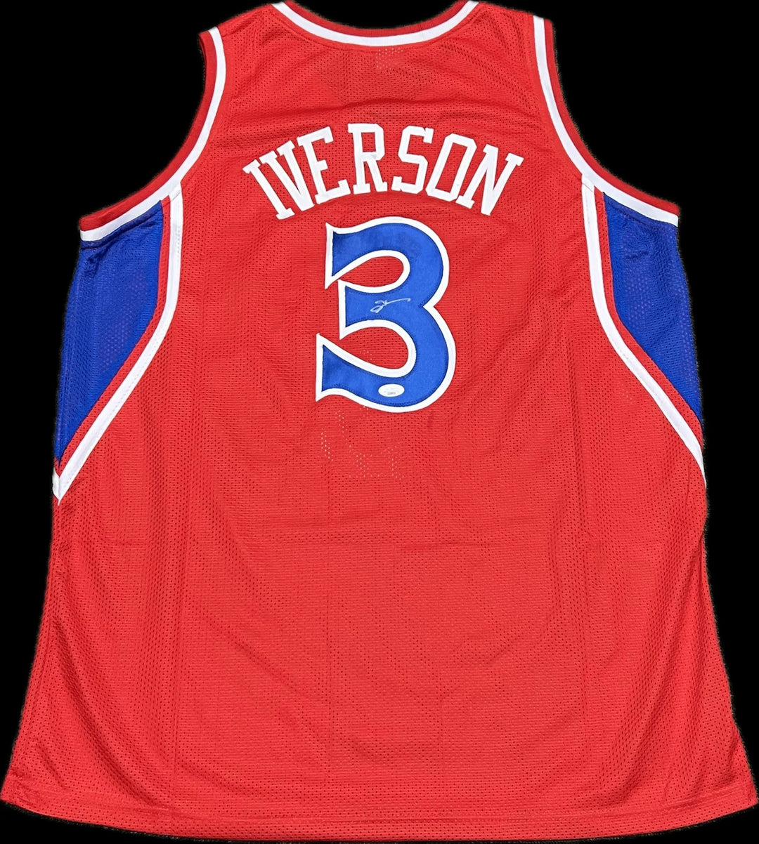 Allen Iverson Signed Jersey JSA Philadelphia 76ers Autographed