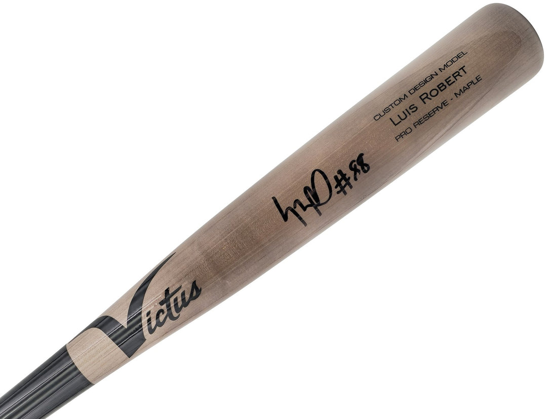 Luis Robert Jr. Auto Gray Victus Player Model Baseball Bat White Sox Beckett Wit