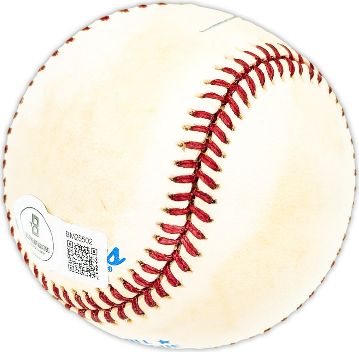 Rick Burleson Signed Official AL Baseball Boston Red Sox Beckett BAS QR #BM25502