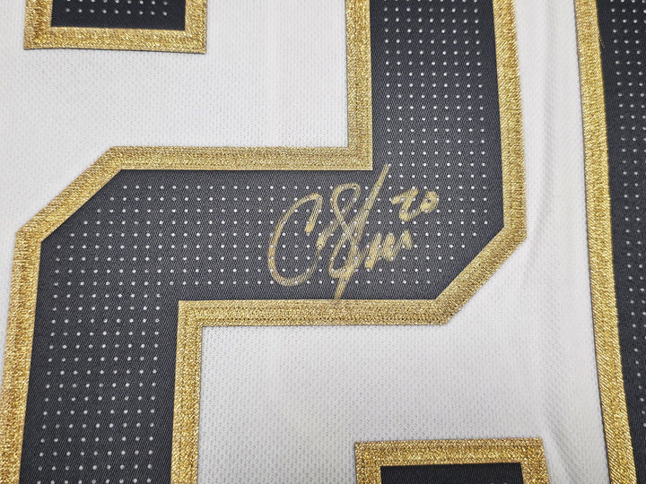 Golden Knights Chandler Stephenson Auto White Adidas 2023 Stanley Cup Jersey 56