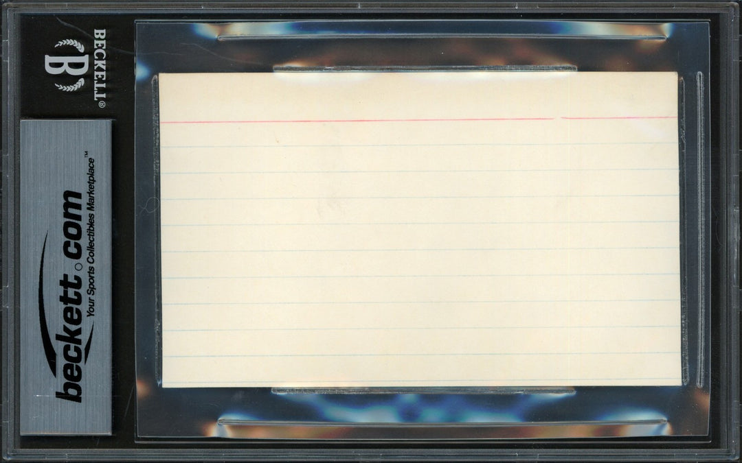 Ben Hogan Autographed 3x5 Index Card Beckett BAS #18630170