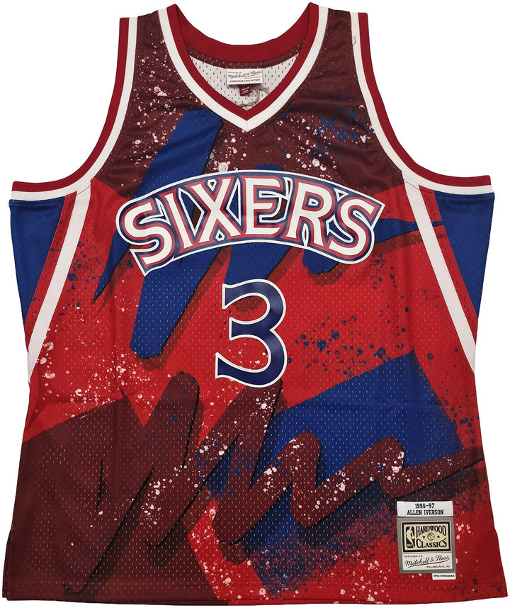 Allen Iverson Signed Mitchell & Ness 1996-97 Jersey "The Answer" Beckett 253250