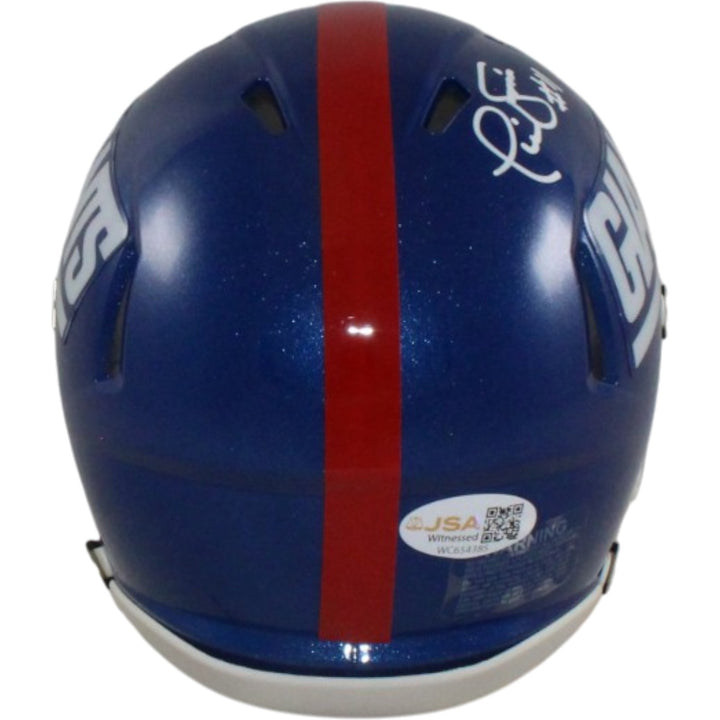 Phil Simms Autographed/Signed New York Giants Color Rush Mini Helmet JSA 57166