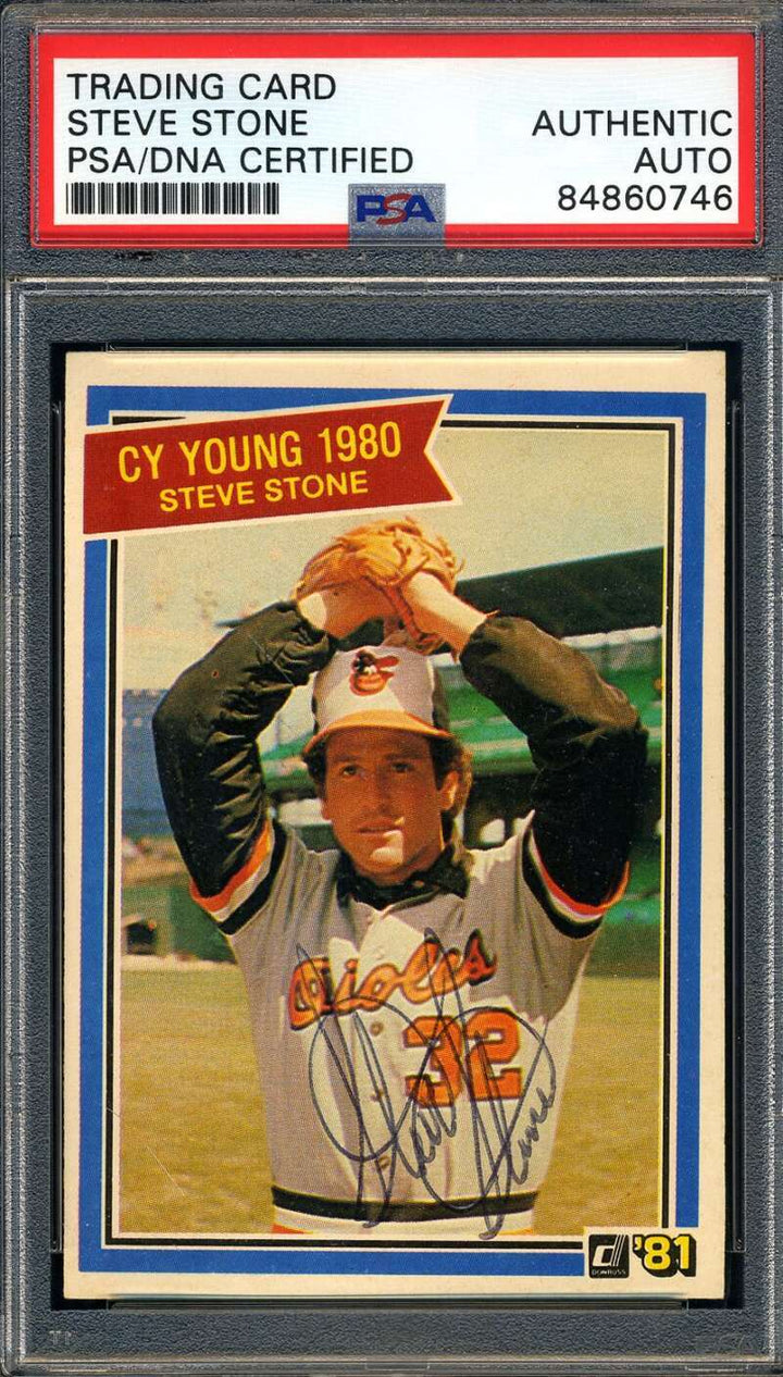 Steve Stone PSA DNA Coa Signed 1981 Donruss 1980 Cy Young Autograph