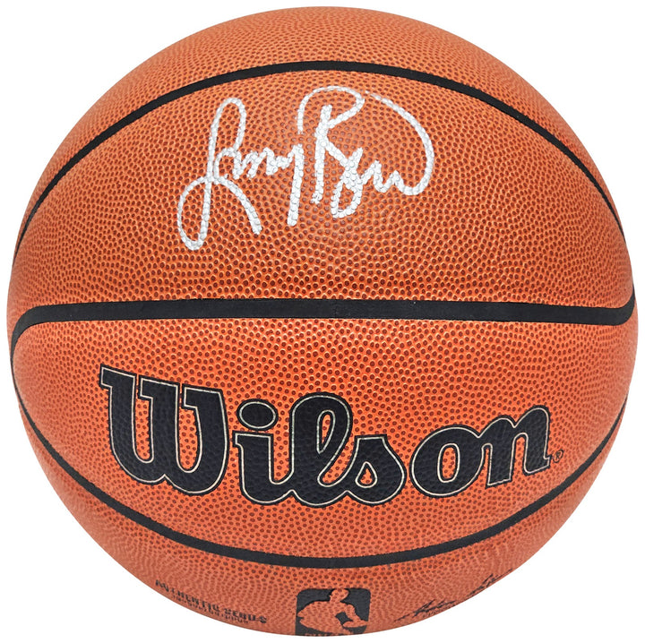 Larry Bird Signed Authentic Series I/O Indoor/Outdoor Basketball Celtics JSA