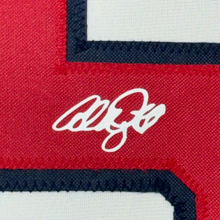Framed Facsimile Autographed Adam Wainwright 35x39 St Louis White Reprint Jersey