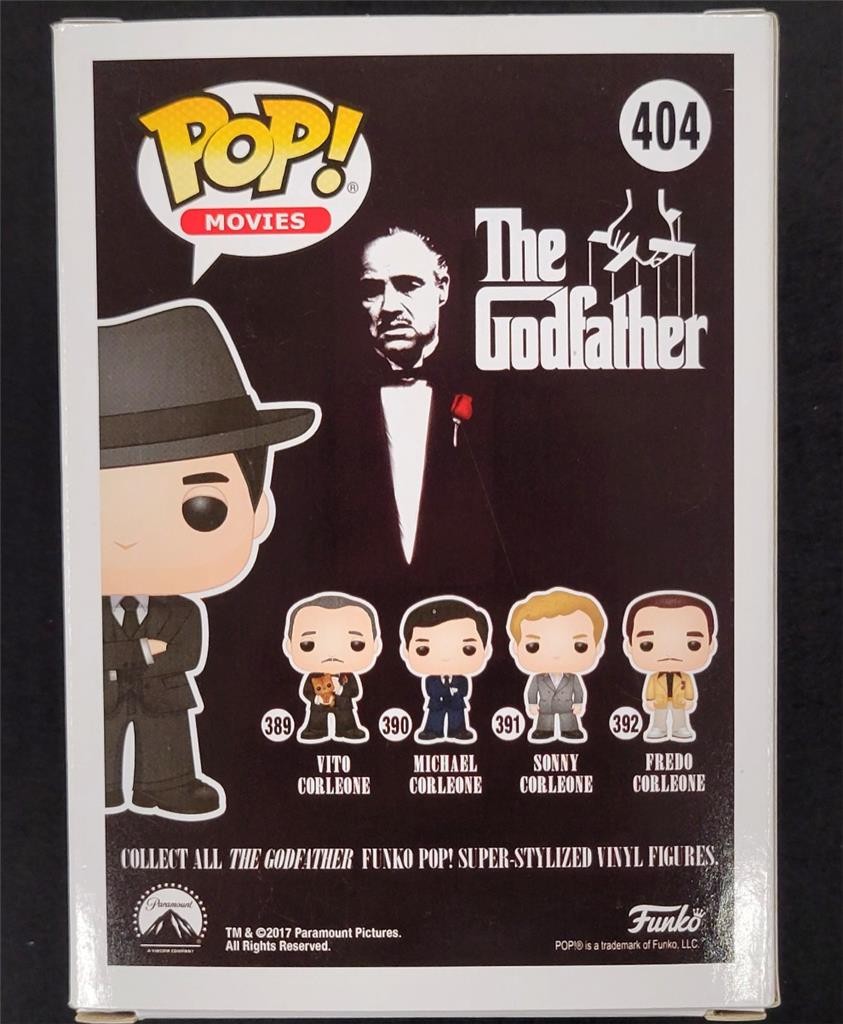 Al Pacino signed Godfather Michael Corleone Funko Pop 404 autograph Beckett BAS