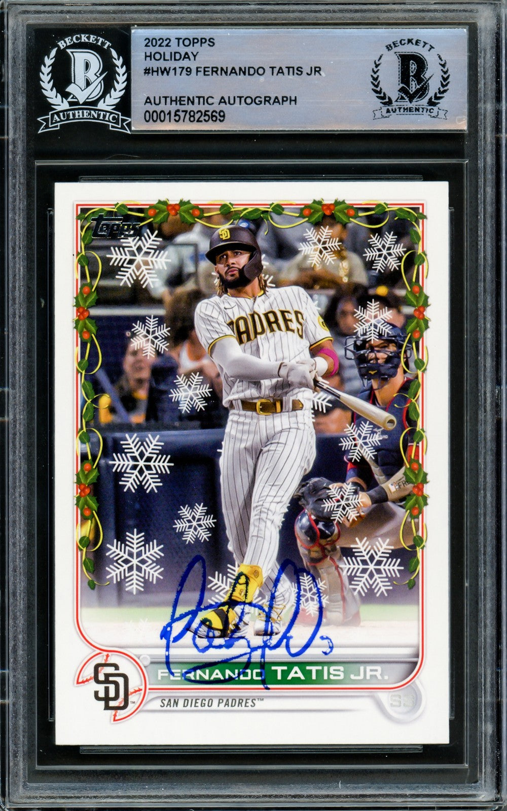 Fernando Tatis Jr. Signed 2022 Topps Opening Day Card #50 San Diego Padres