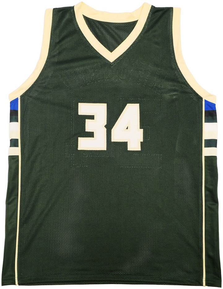 Milwaukee Bucks Giannis Antetokounmpo Signed Green Jersey Beckett BAS