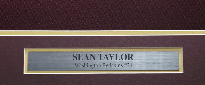 Washington Redskins Sean Taylor Signed Framed Maroon Reebok Jersey JSA #XX86700