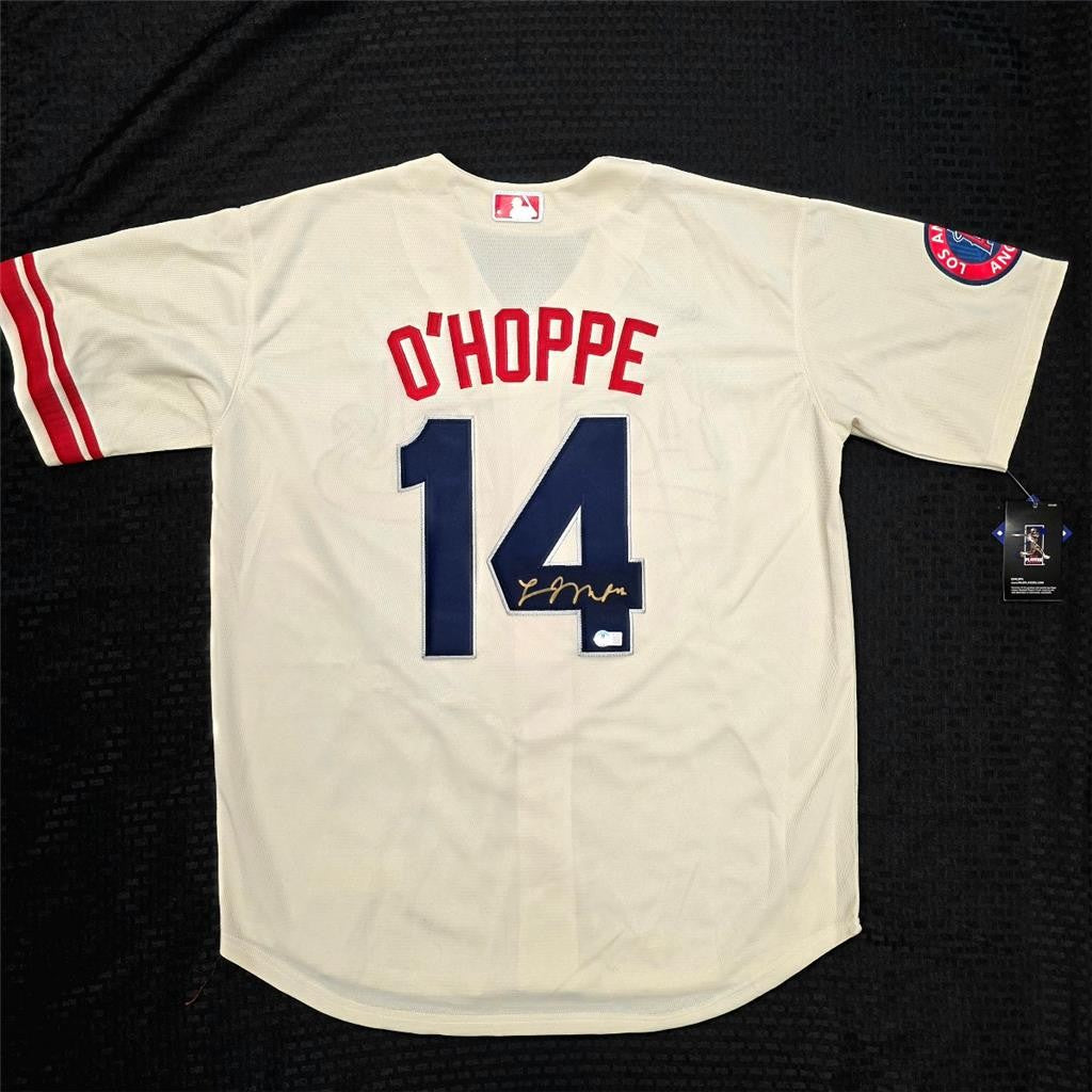 Logan O'Hoppe signed Angels City Connect Jersey autograph ~ Beckett BAS