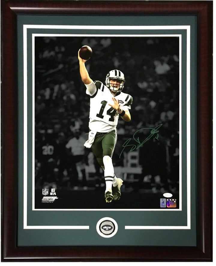 Sam Darnold signed 16x20 Spotlight photo framed Jets Seahawks rookie auto JSA