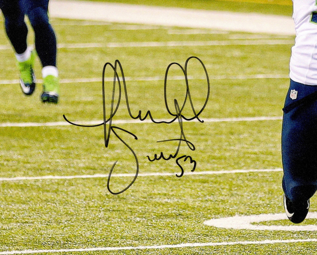 Malcolm Smith Signed 16x20 Photo Seattle Seahawks Beckett Witness
