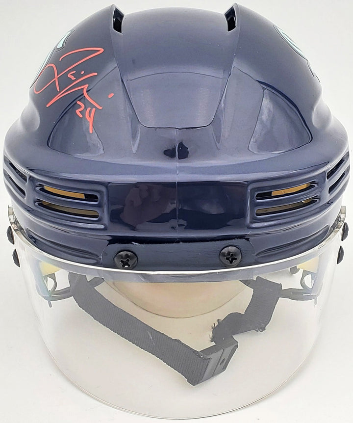 Jamie Oleksiak Autographed Signed Seattle Kraken Blue Mini Helmet Fanatics Holo
