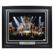 Joe Elliott Signed Framed 16x20 Def Leppard Performance Photo JSA ITP