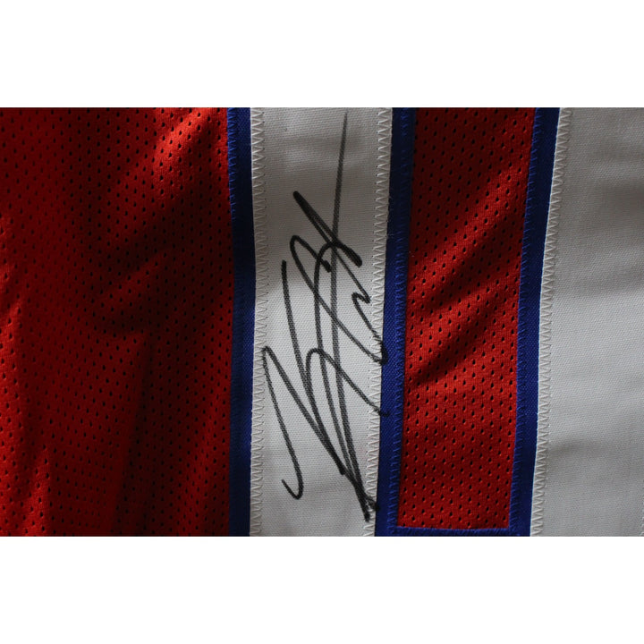 Keon Coleman Autographed Pro Style Size XL Red Jersey Beckett Witness 50910