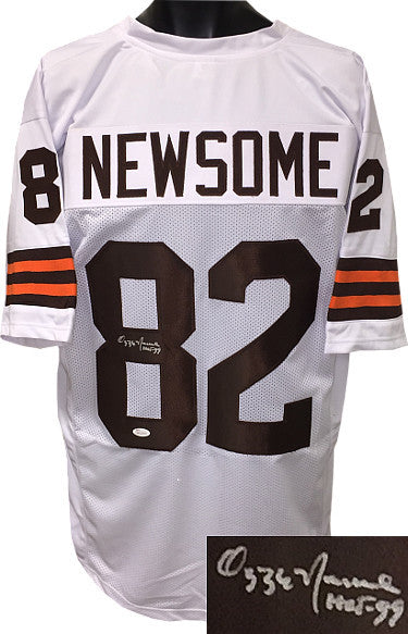 Ozzie Newsome signed Cleveland  TB Stitched Pro Style Jersey HOF 99 XL- JSA ITP