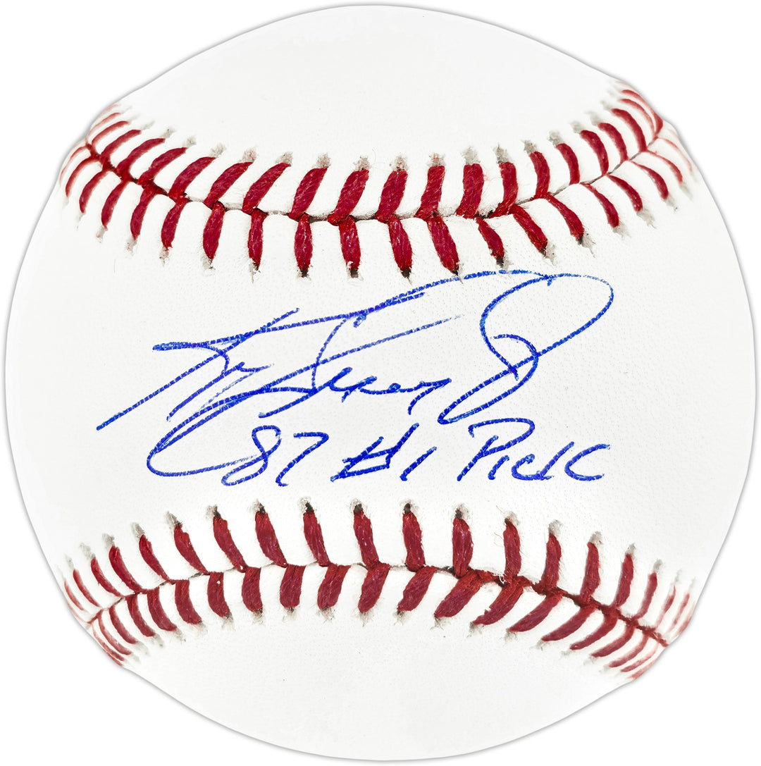 Ken Griffey Jr. Signed Official MLB Baseball Mariners "87 #1 Pick" Beckett Wit