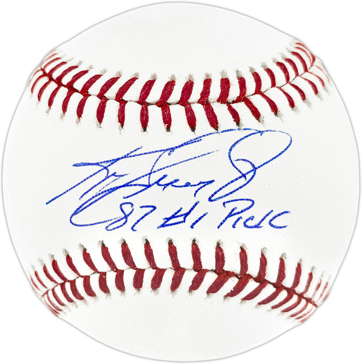 Ken Griffey Jr. Signed Official MLB Baseball Mariners "87 #1 Pick" Beckett Wit