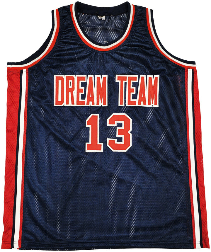 Team USA Chris Mullin Autographed Signed Blue Jersey "Dream Team" Beckett Wit