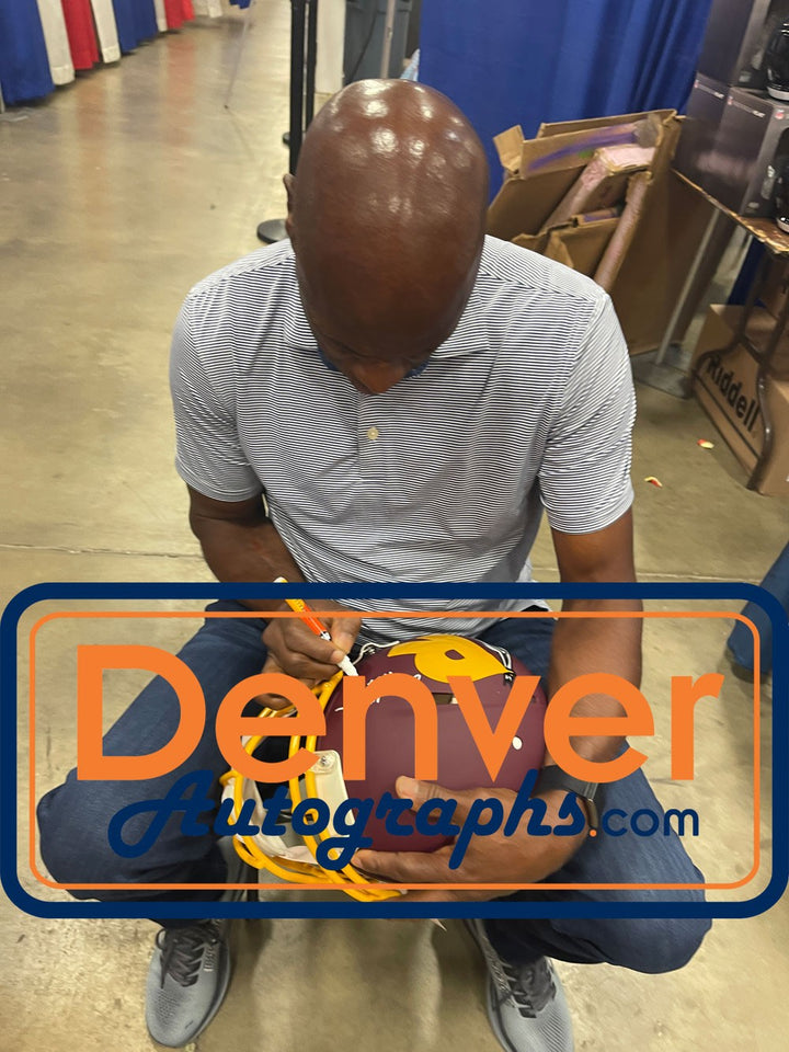 Darrell Green Autographed Washington Redskins F/S AMP Helmet HOF Beckett 51892