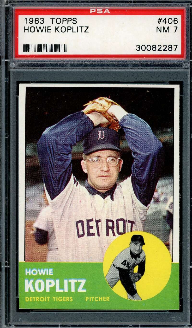 Howie Koplitz PSA NM 7 1963 Topps 406