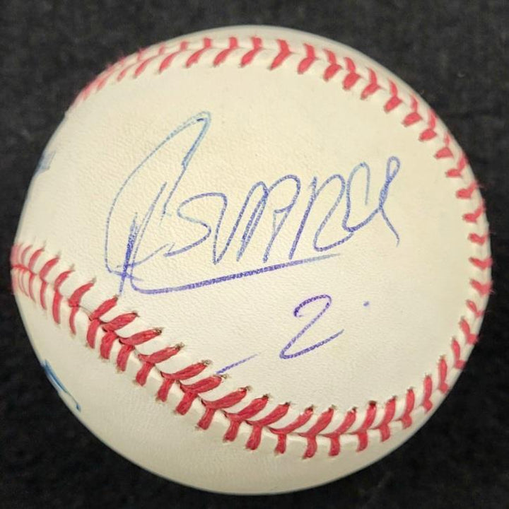 Jorge Campos & Claudio Suarez signed MLB Baseball autograph ~ Beckett BAS Mexico