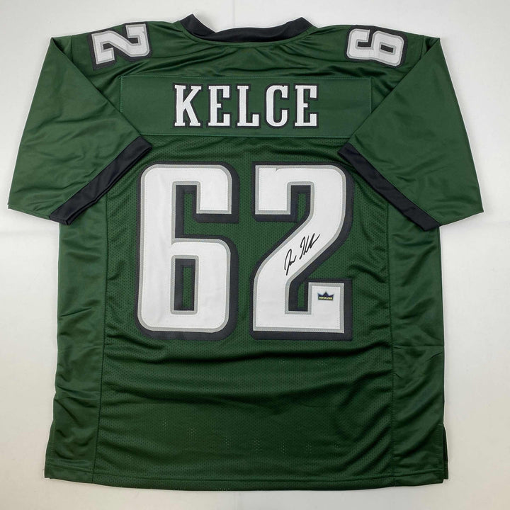 Facsimile Autographed Jason Kelce Philadelphia Green Reprint Jersey Size Mens XL